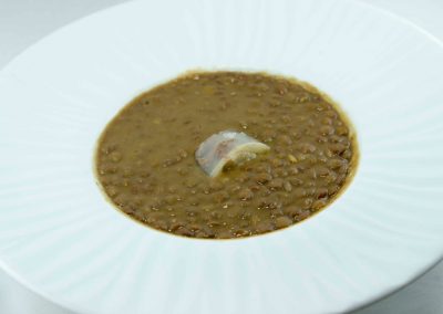 Lentejas con faisán
